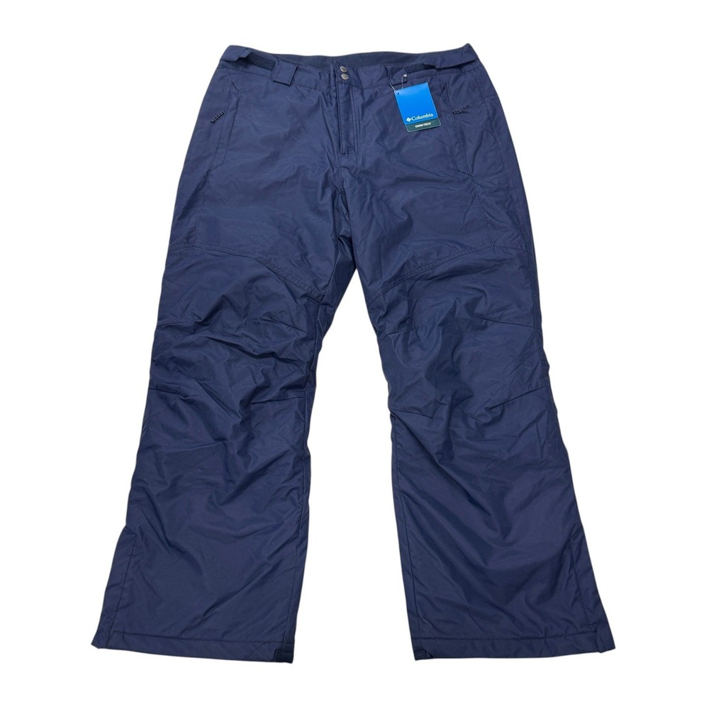Columbia Bugaboo IV Snow Pants Men Large Short Navy Blue Omni-Tech Omni-Heat NWT